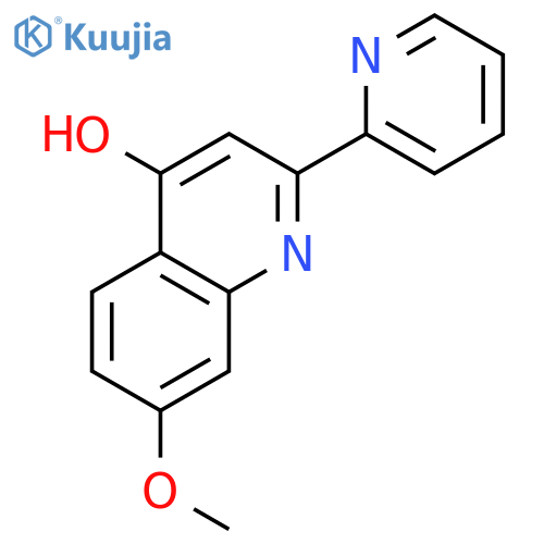 4-QUINOLINOL, 7-METHOXY-2-(2-PYRIDINYL)- structure