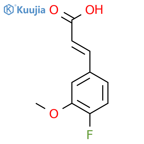 3-(4-Fluoro-3-methoxyphenyl)acrylic acid structure