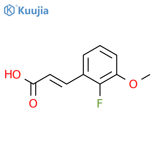 2-PROPENOIC ACID, 3-(2-FLUORO-3-METHOXYPHENYL)- structure