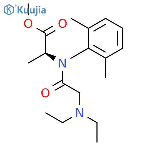 Alanine, N-(N,N-diethylglycyl)-N-(2,6-dimethylphenyl)-, methyl ester structure