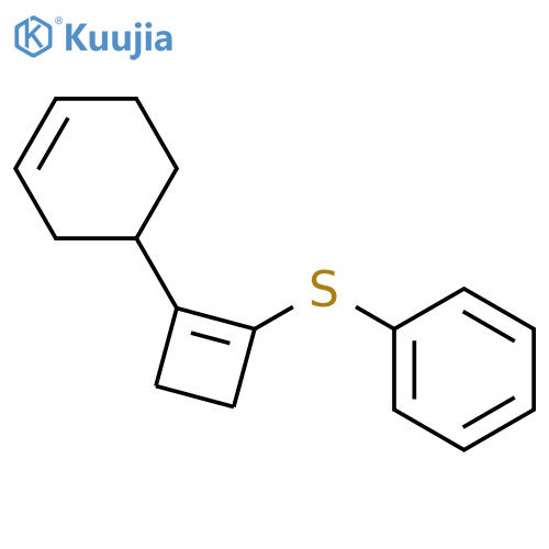 BENZENE, [[2-(3-CYCLOHEXEN-1-YL)-1-CYCLOBUTEN-1-YL]THIO]- structure
