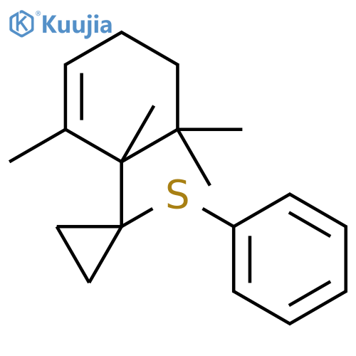 BENZENE, [[1-(1,2,6,6-TETRAMETHYL-2-CYCLOHEXEN-1-YL)CYCLOPROPYL]THIO]- structure