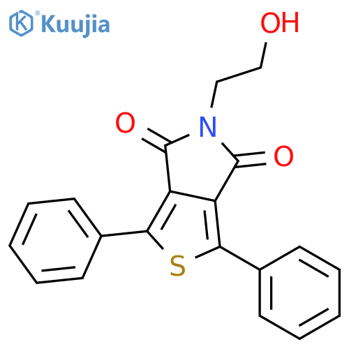 4H-THIENO[3,4-C]PYRROLE-4,6(5H)-DIONE, 5-(2-HYDROXYETHYL)-1,3-DIPHENYL- structure