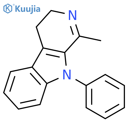 3H-Pyrido[3,4-b]indole, 4,9-dihydro-1-methyl-9-phenyl- structure