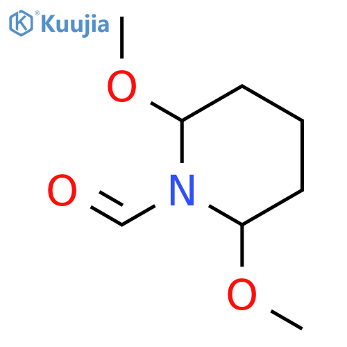 1-Piperidinecarboxaldehyde, 2,6-dimethoxy- structure