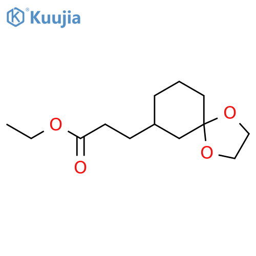 1,4-DIOXASPIRO[4.5]DECANE-7-PROPANOIC ACID, ETHYL ESTER structure