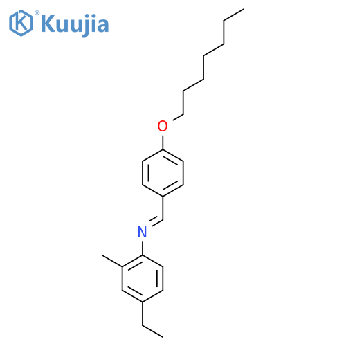 Benzenamine, 4-ethyl-N-[[4-(heptyloxy)phenyl]methylene]-2-methyl- structure