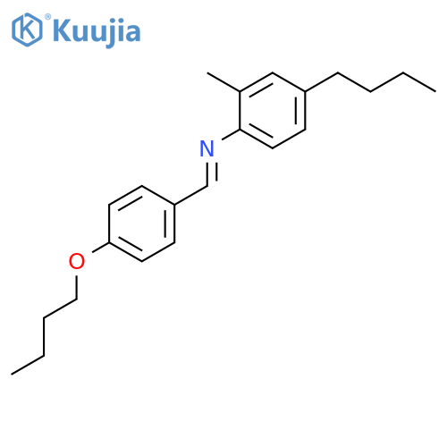 BENZENAMINE, N-[(4-BUTOXYPHENYL)METHYLENE]-4-BUTYL-2-METHYL- structure