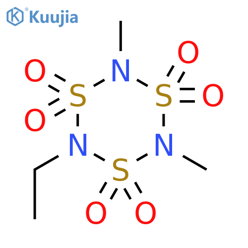 1,3,5,2,4,6-TRITHIATRIAZINE, 2-ETHYL-4,6-DIMETHYL-, 1,1,3,3,5,5-HEXAOXIDE structure