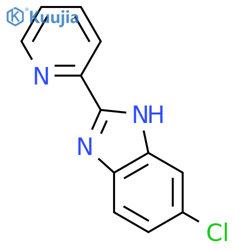 6-Chloro-2-(pyridin-2-yl)-1H-1,3-benzodiazole structure