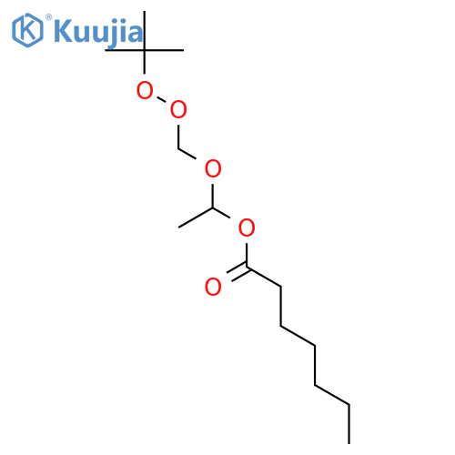HEPTANOIC ACID, 1-[[(1,1-DIMETHYLETHYL)DIOXY]METHOXY]ETHYL ESTER structure