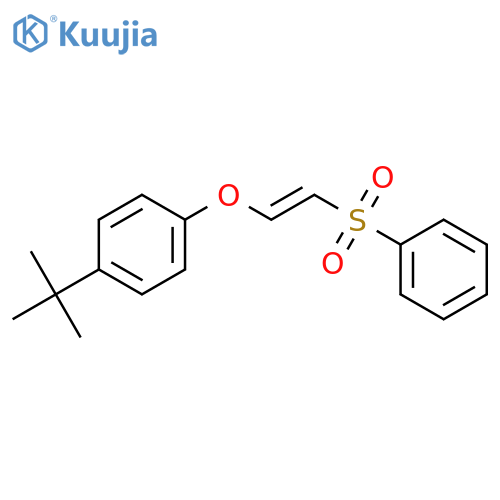 BENZENE, 1-(1,1-DIMETHYLETHYL)-4-[[2-(PHENYLSULFONYL)ETHENYL]OXY]- structure