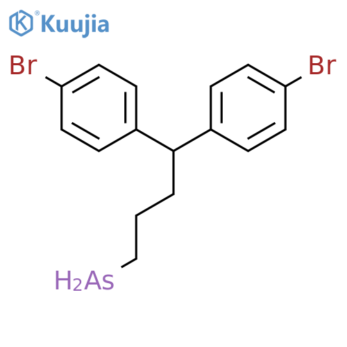 ARSINE, BIS(4-BROMOPHENYL)BUTYL- structure