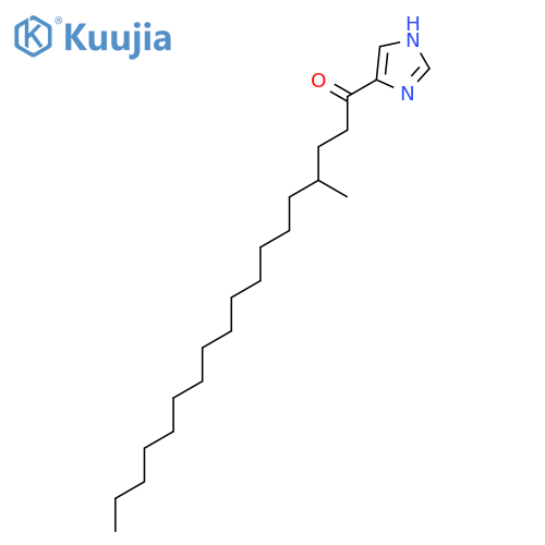 1-OCTADECANONE, 1-(1H-IMIDAZOL-4-YL)-4-METHYL- structure