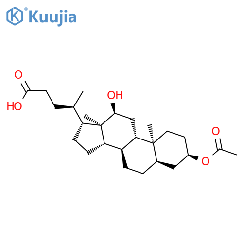 Cholan-24-oic acid, 3-(acetyloxy)-12-hydroxy-, (3a,5b,12a)- structure