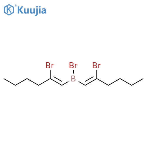 Borane, bromobis(2-bromo-1-hexenyl)-, (Z,Z)- structure