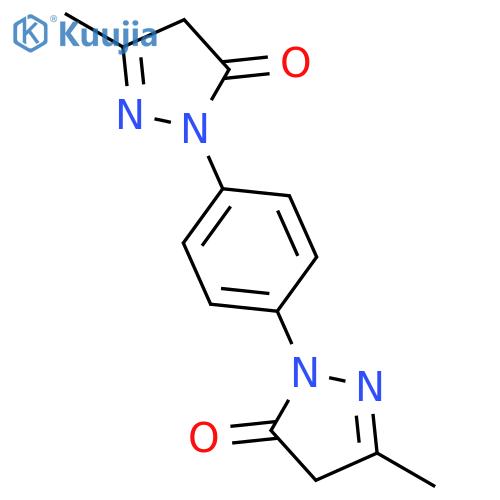 3H-Pyrazol-3-one, 2,2'-(1,4-phenylene)bis[2,4-dihydro-5-methyl- structure