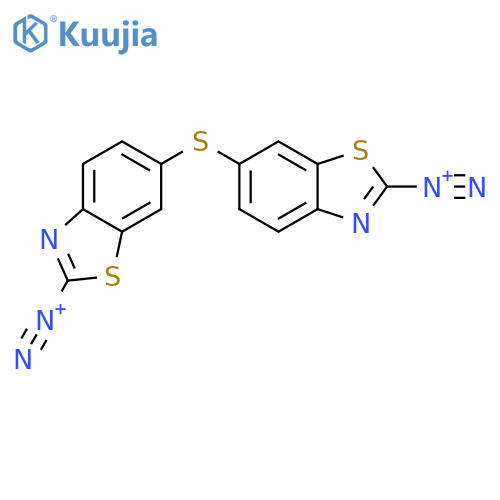 2-BENZOTHIAZOLEDIAZONIUM, 6,6'-THIOBIS- structure