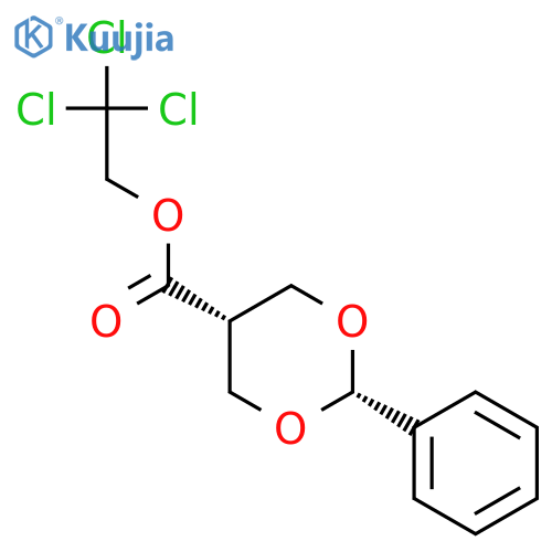 1,3-DIOXANE-5-CARBOXYLIC ACID, 2-PHENYL-, 2,2,2-TRICHLOROETHYL ESTER, CIS- structure