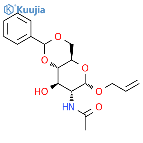 Allyl 2-(Acetylamino)-2-deoxy-4,6-O-(phenylmethylene)-alpha-D-glucopyranoside structure