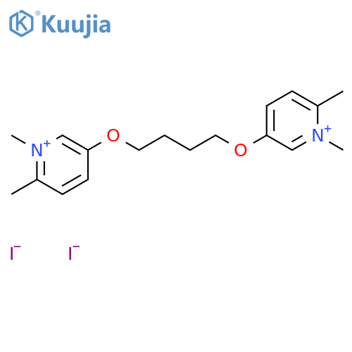 PYRIDINIUM, 3,3'-[1,4-BUTANEDIYLBIS(OXY)]BIS[1,6-DIMETHYL-, DIIODIDE structure
