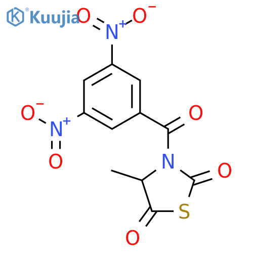 2,5-Thiazolidinedione, 3-(3,5-dinitrobenzoyl)-4-methyl- structure