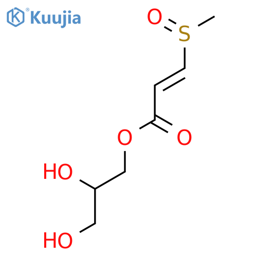 2-PROPENOIC ACID, 3-(METHYLSULFINYL)-, 2,3-DIHYDROXYPROPYL ESTER structure