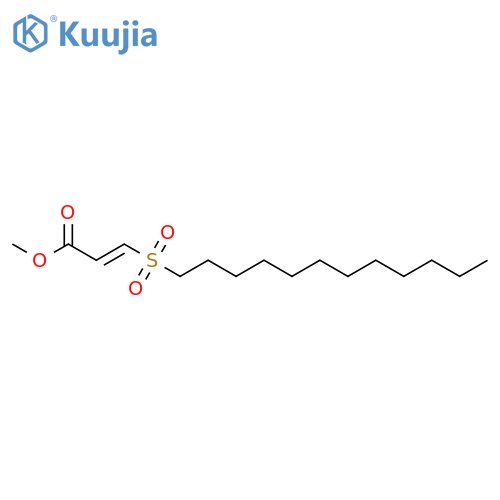 2-PROPENOIC ACID, 3-(DODECYLSULFONYL)-, METHYL ESTER structure