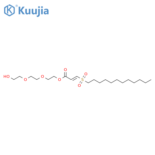 2-PROPENOIC ACID, 3-(DODECYLSULFONYL)-, 2-[2-(2-HYDROXYETHOXY)ETHOXY]ETHYL ESTER structure