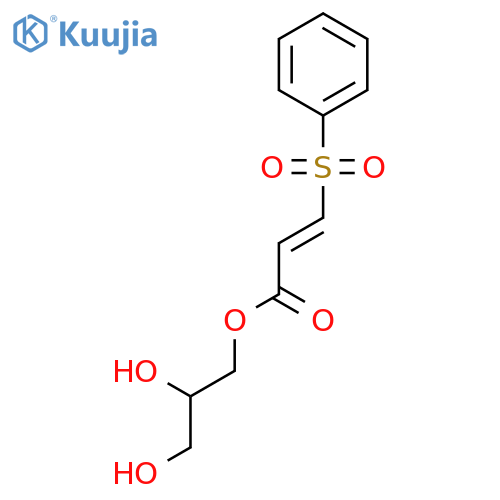 2-Propenoic acid, 3-(phenylsulfonyl)-, 2,3-dihydroxypropyl ester structure