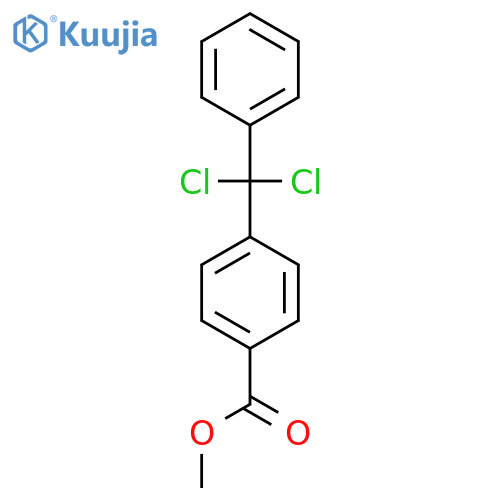 Benzoic acid, 4-(dichlorophenylmethyl)-, methyl ester structure
