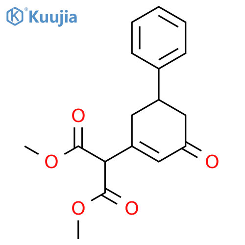 PROPANEDIOIC ACID, (3-OXO-5-PHENYL-1-CYCLOHEXEN-1-YL)-, DIMETHYL ESTER structure