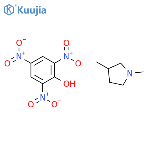 1,3-dimethylpyrrolidine;2,4,6-trinitrophenol structure