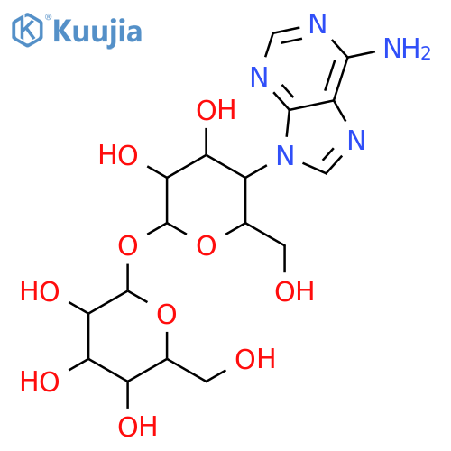 hexopyranosyl 4-(6-amino-9H-purin-9-yl)-4-deoxyhexopyranoside structure