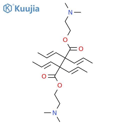 Bis[2-(dimethylamino)ethyl] 2,3-bis[(z)-prop-1-enyl]-2,3-bis[(e)-prop-1-enyl]butanedioate structure