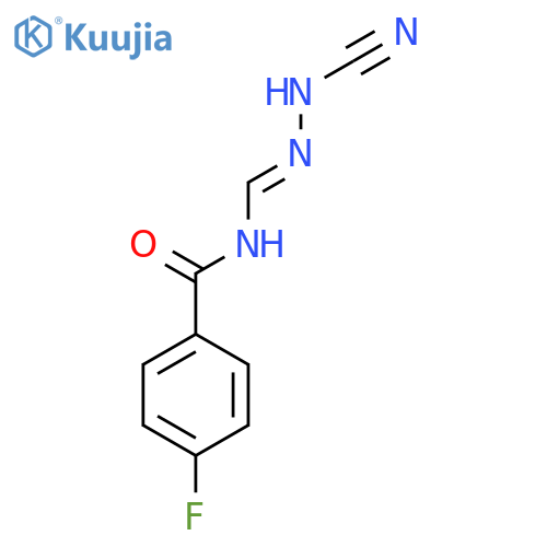 BENZAMIDE, N-[(CYANOAMINO)IMINOMETHYL]-4-FLUORO- structure