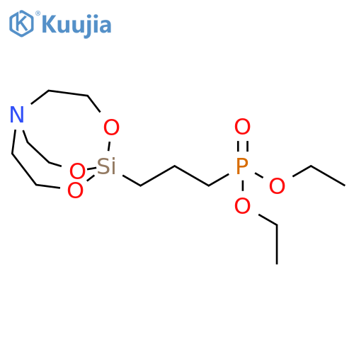 Phosphonic acid,[3-(2,8,9-trioxa-5-aza-1-silabicyclo[3.3.3]undec-1-yl)propyl]-, diethylester structure