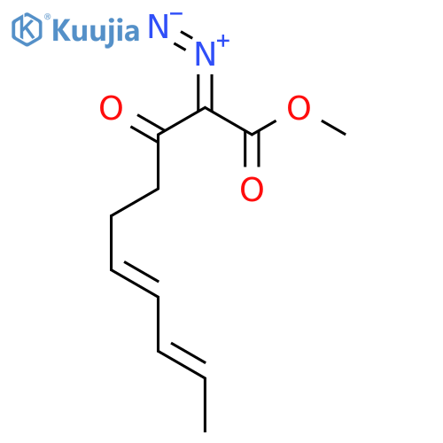 2-Diazonio-1-methoxy-3-oxodeca-1,6,8-trien-1-olate structure