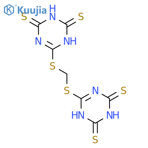 1,3,5-TRIAZINE-2,4(1H,3H)-DITHIONE, 6,6'-[METHYLENEBIS(THIO)]BIS- structure