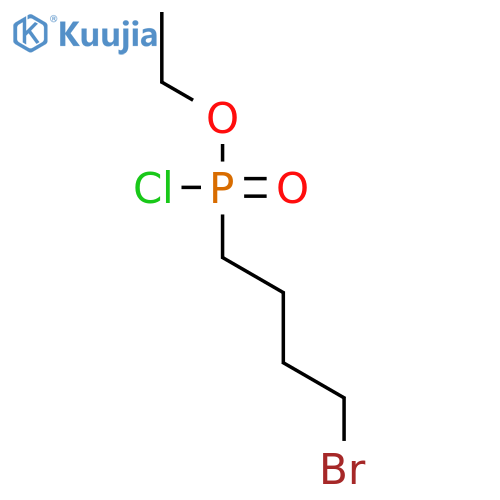 Phosphonochloridic acid, (4-bromobutyl)-, ethyl ester structure