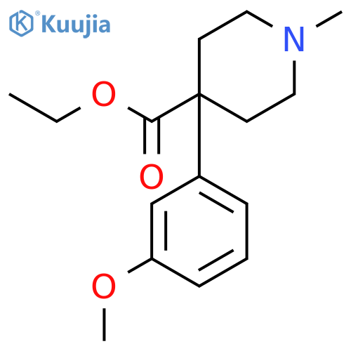 4-Piperidinecarboxylic acid, 4-(3-methoxyphenyl)-1-methyl-, ethyl ester structure