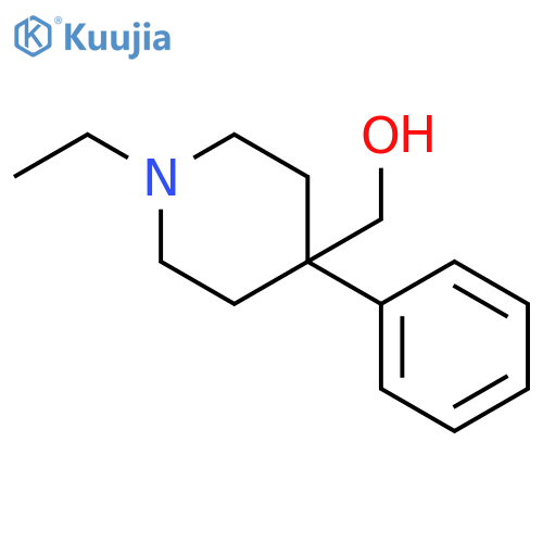 4-PIPERIDINEMETHANOL, 1-ETHYL-4-PHENYL- structure