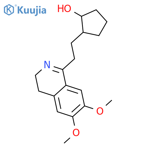 CYCLOPENTANOL, 2-[2-(3,4-DIHYDRO-6,7-DIMETHOXY-1-ISOQUINOLINYL)ETHYL]- structure