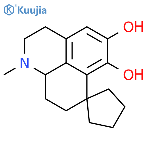 1-methyl-1,2,3,8,9,9a-hexahydrospiro[benzo[de]quinoline-7,1'-cyclopentane]-5,6-diol structure