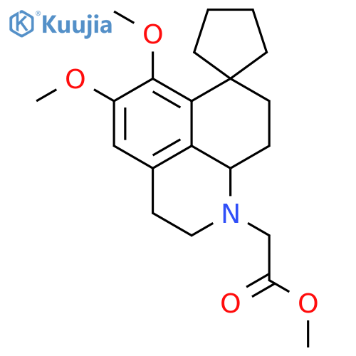 methyl (5,6-dimethoxy-3,8,9,9a-tetrahydrospiro[benzo[de]quinoline-7,1'-cyclopentan]-1(2H)-yl)acetate structure