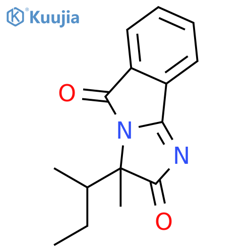 3H-Imidazo[2,1-a]isoindole-2,5-dione, 3-methyl-3-(1-methylpropyl)- structure