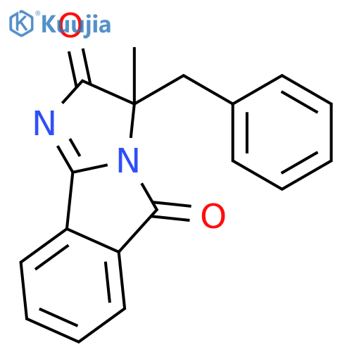 3H-IMIDAZO[2,1-A]ISOINDOLE-2,5-DIONE, 3-METHYL-3-(PHENYLMETHYL)- structure