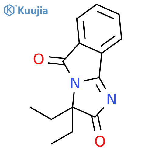 3H-Imidazo[2,1-a]isoindole-2,5-dione, 3,3-diethyl- structure