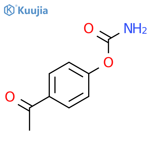 Ethanone, 1-[4-[(aminocarbonyl)oxy]phenyl]- structure
