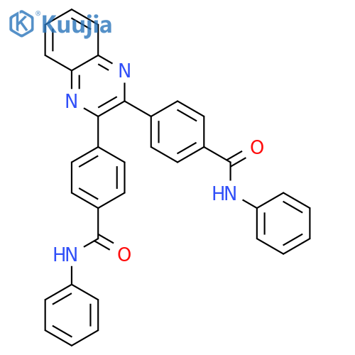 4,4'-(Quinoxaline-2,3-diyl)bis(N-phenylbenzamide) structure